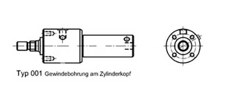 Hydraulikzylinder Befestigung Typ 001